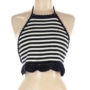🍁 Atmosphere Stripe Halter Knit Top